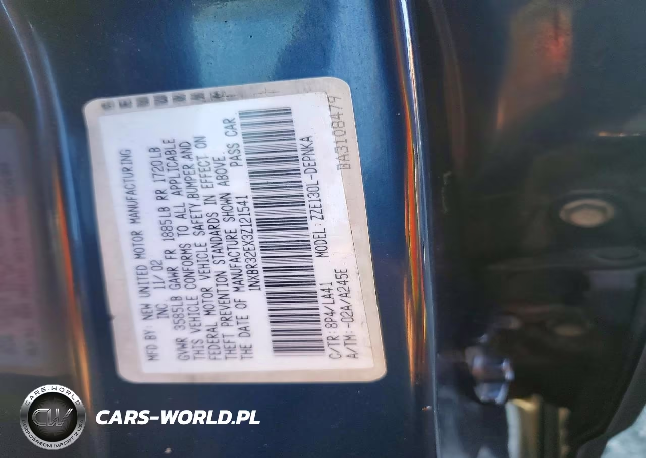 2003 Toyota Corolla Le VIN:1NXBR32EX3Z121541 - 12