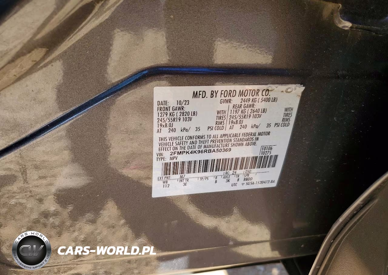 2024 Ford Edge Titanium VIN:2FMPK4K96RBA50369 - 12