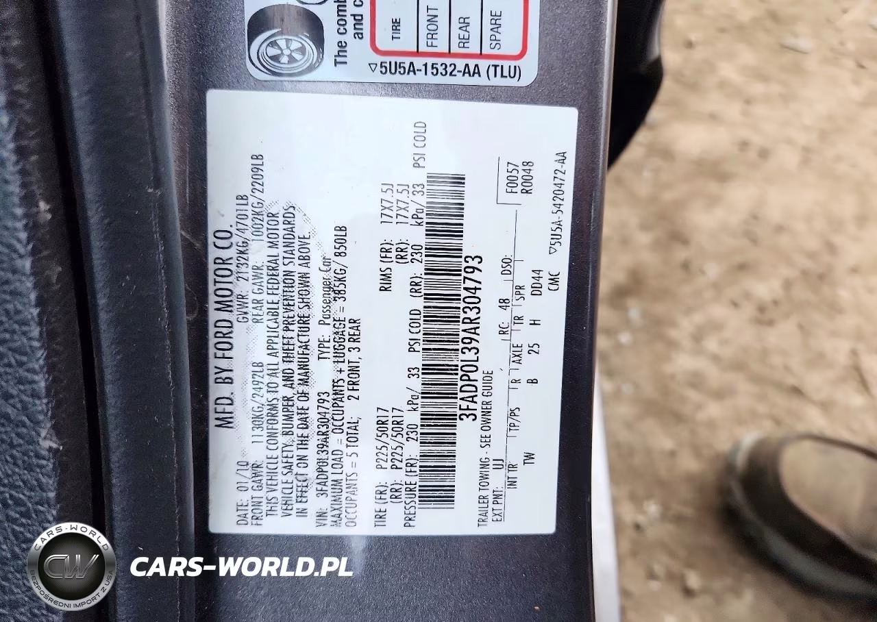 2010 Ford Fusion Hybrid VIN:3FADP0L39AR304793 - 12