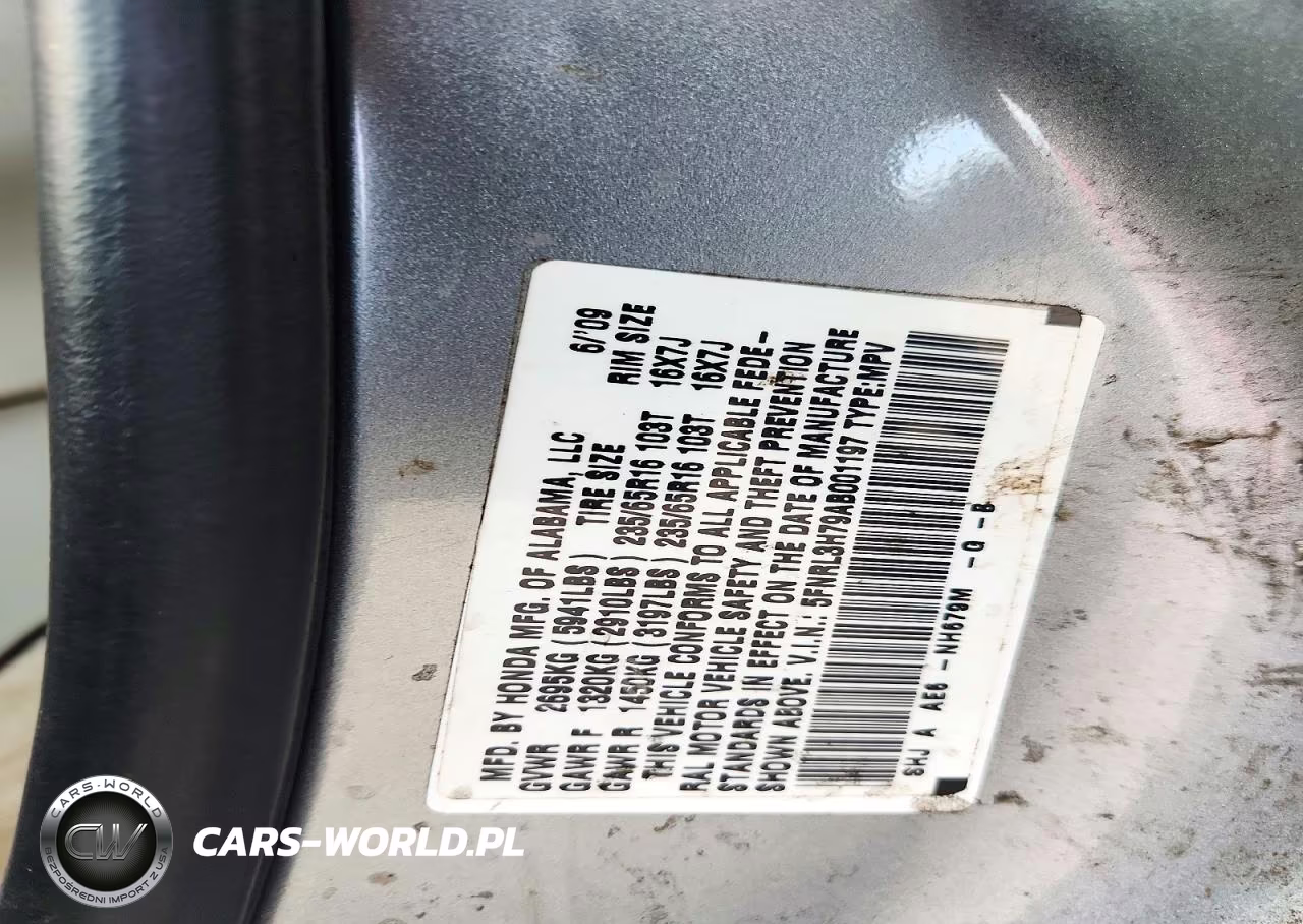 2010 Honda Odyssey Exl VIN:5FNRL3H79AB001197 - 13