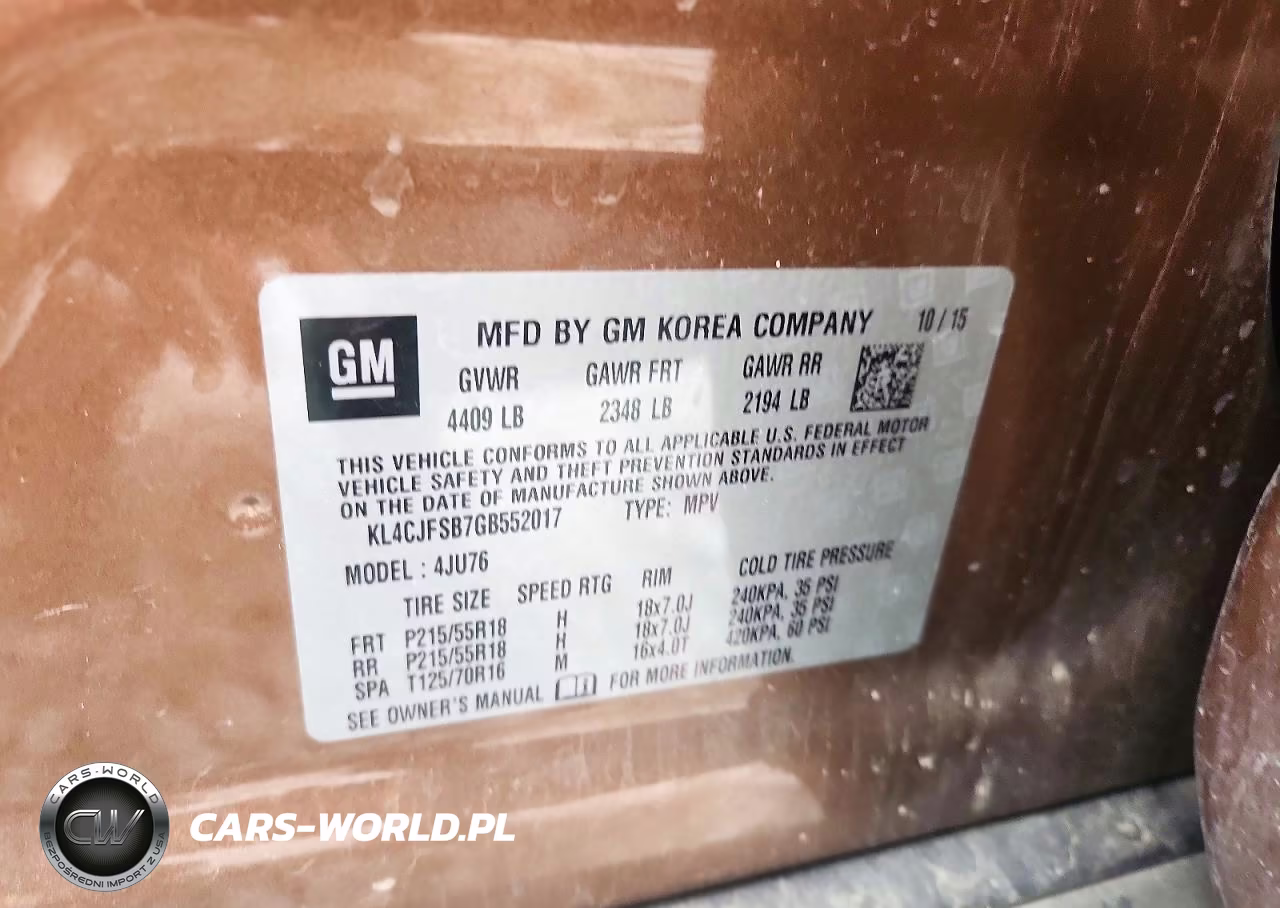2016 Buick Encore Convenience VIN:KL4CJFSB7GB552017 - 13