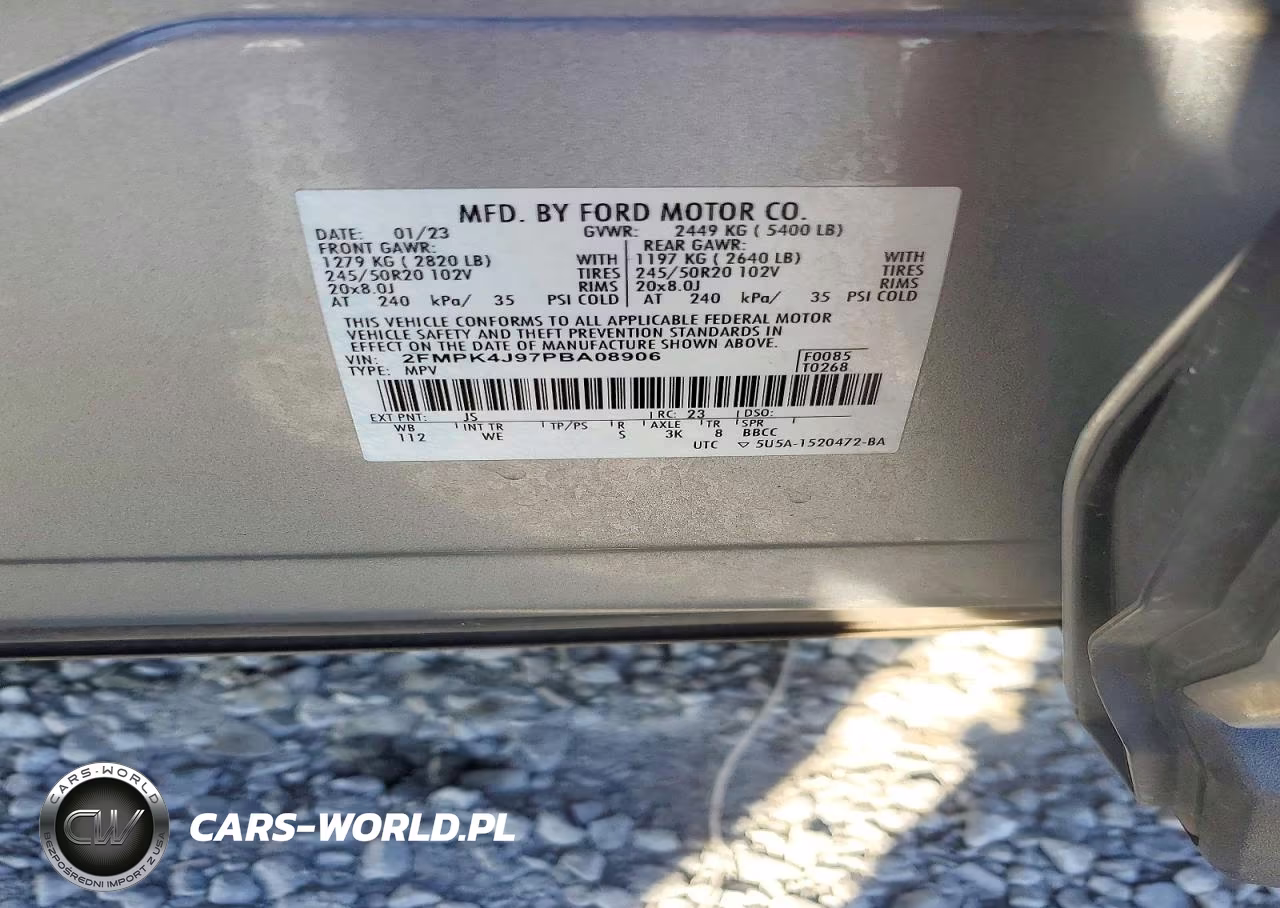 2023 Ford Edge Sel VIN:2FMPK4J97PBA08906 - 14
