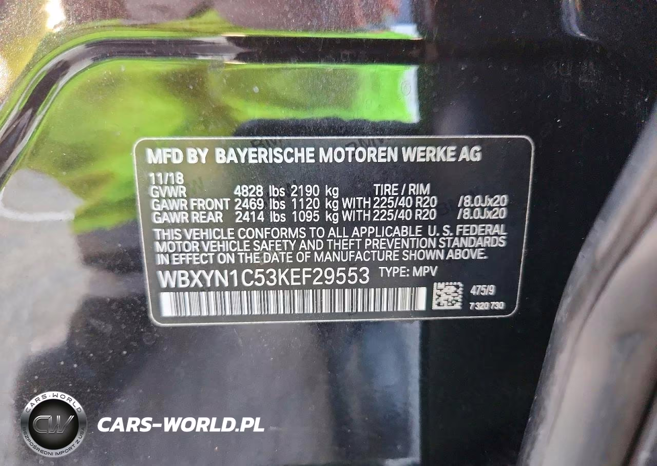 2019 BMW X2 M35I VIN:WBXYN1C53KEF29553 - 13