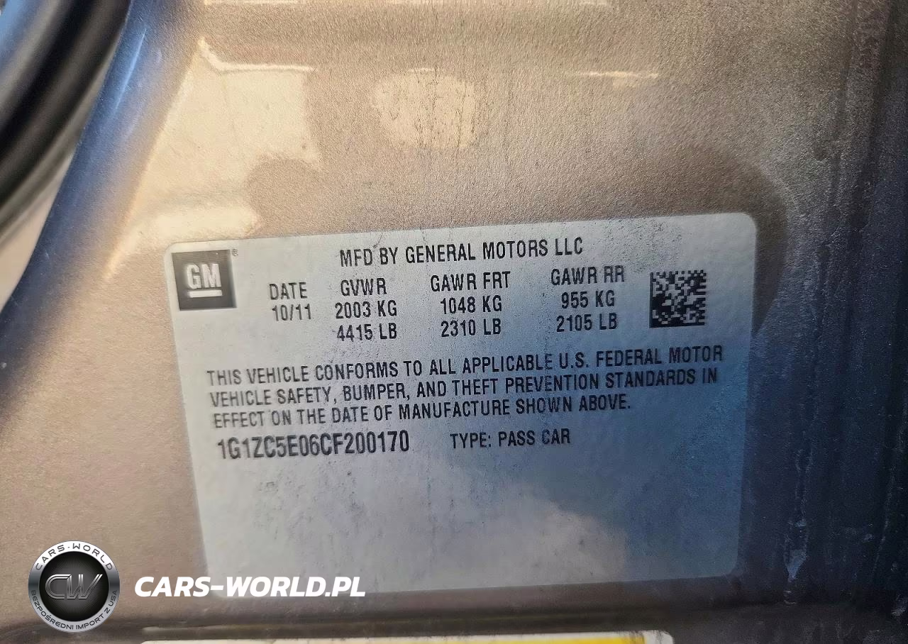 2012 Chevrolet Malibu 1Lt VIN:1G1ZC5E06CF200170 - 12