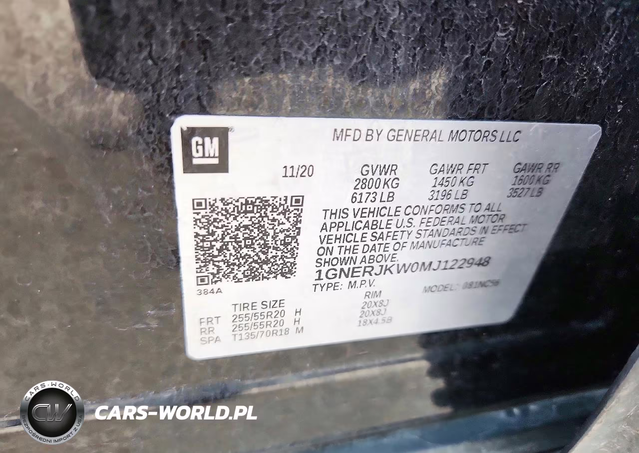 2021 Chevrolet Traverse Rs VIN:1GNERJKW0MJ122948 - 13