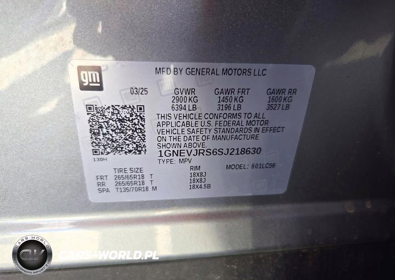 2025 Chevrolet Traverse Z71 VIN:1GNEVJRS6SJ218630 - 14