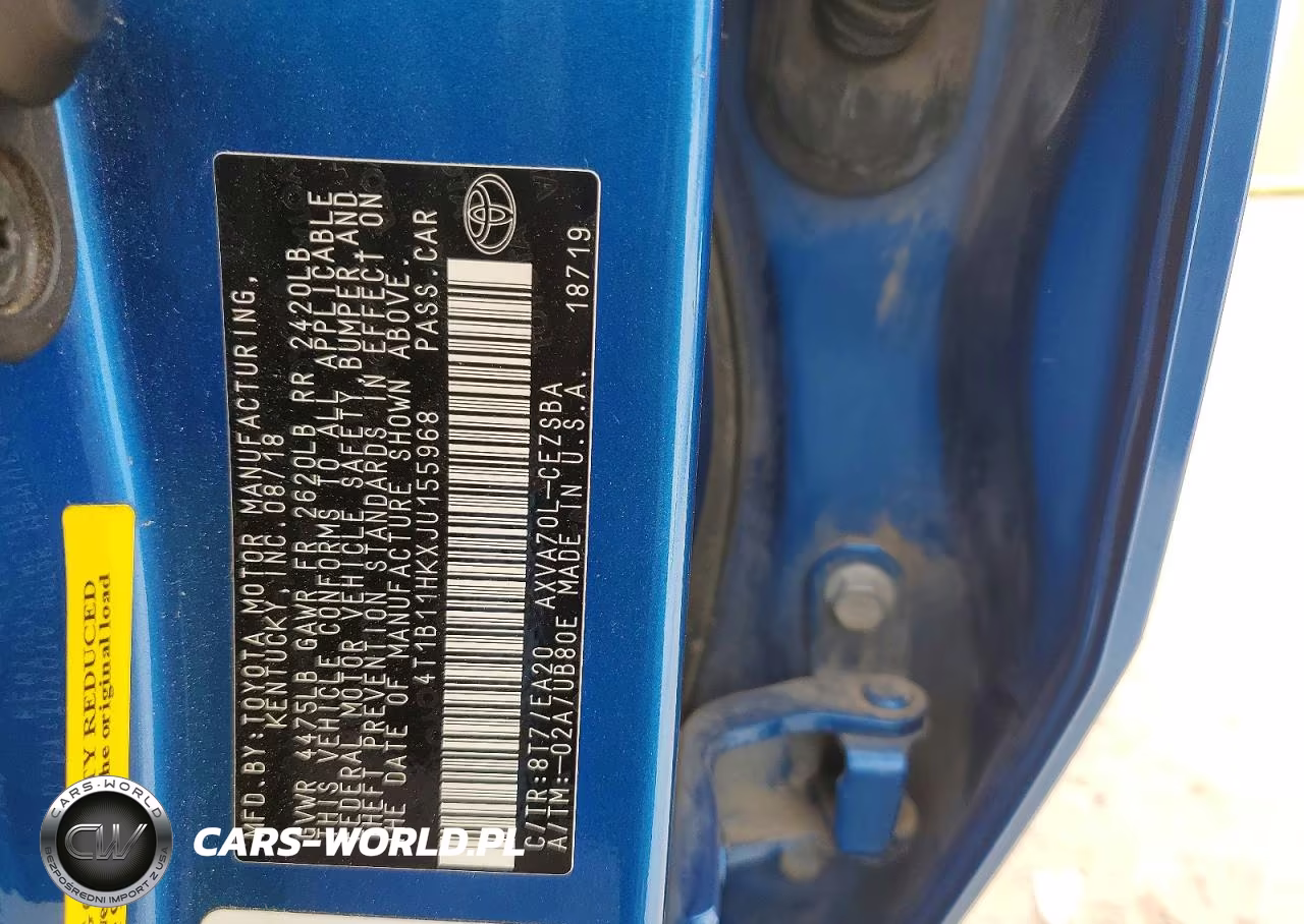 2018 Toyota Camry VIN:4T1B11HKXJU155968 - 12