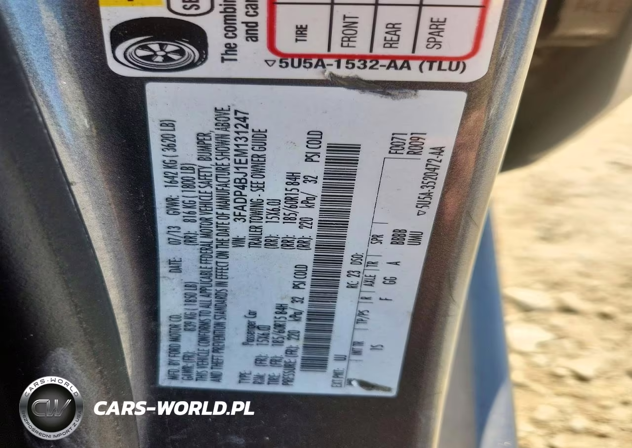 2014 Ford Fiesta Se VIN:3FADP4BJ1EM131247 - 12