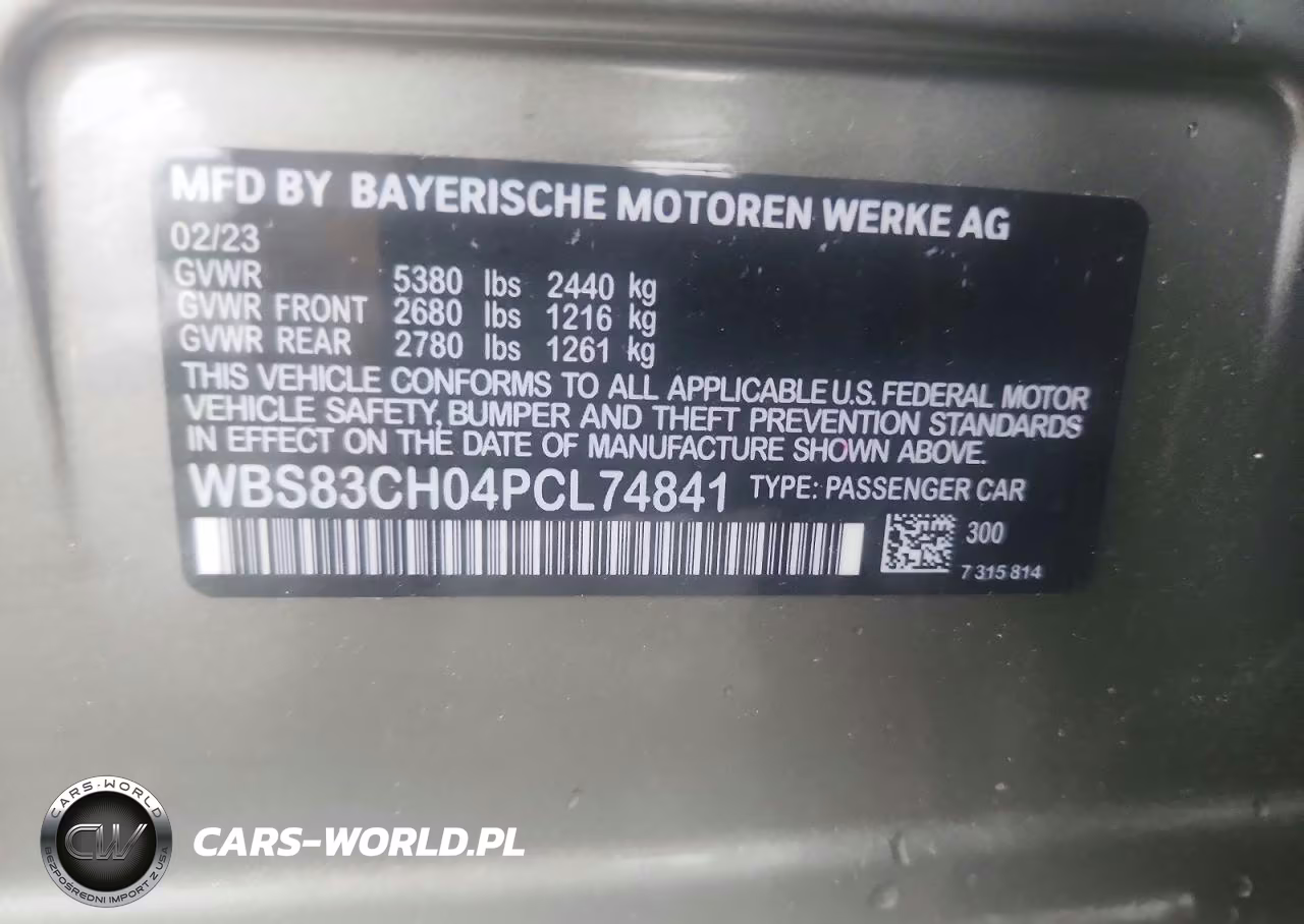 2023 BMW M5 VIN:WBS83CH04PCL74841 - 12