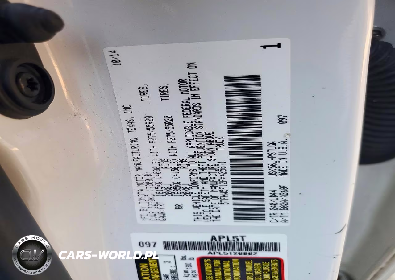 2015 Toyota Tundra Crewmax Limited VIN:5TFHW5F12FX425671 - 12