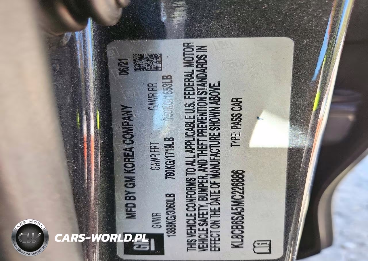 2021 Chevrolet Spark Ls VIN:KL8CB6SA5MC226886 - 12