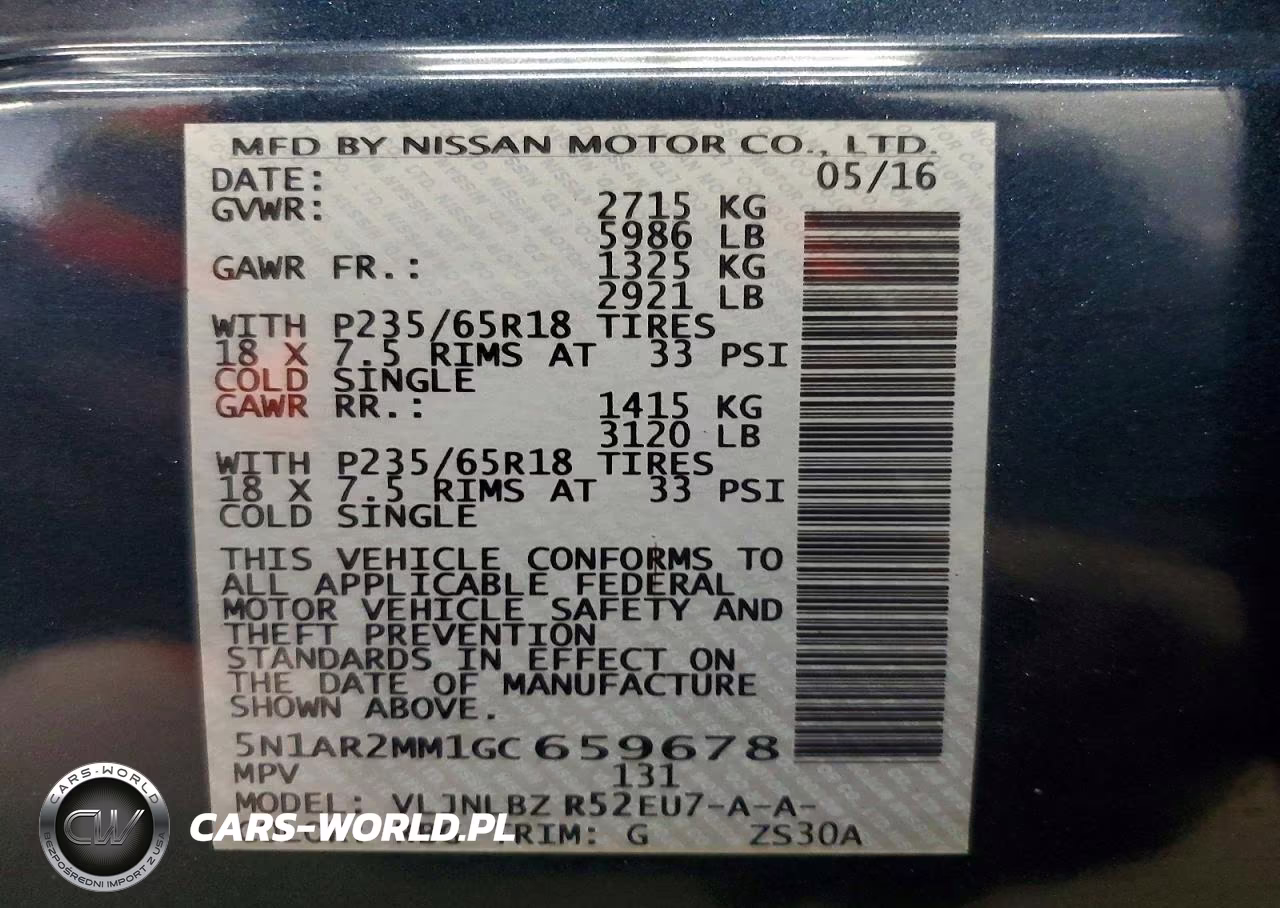 2016 Nissan Pathfinder S VIN:5N1AR2MM1GC659678 - 13