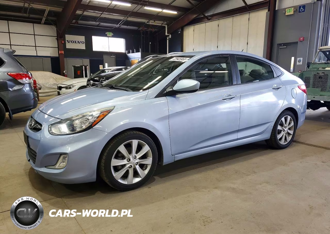 2012 Hyundai Accent Gls VIN:KMHCU4AEXCU070648 - 1