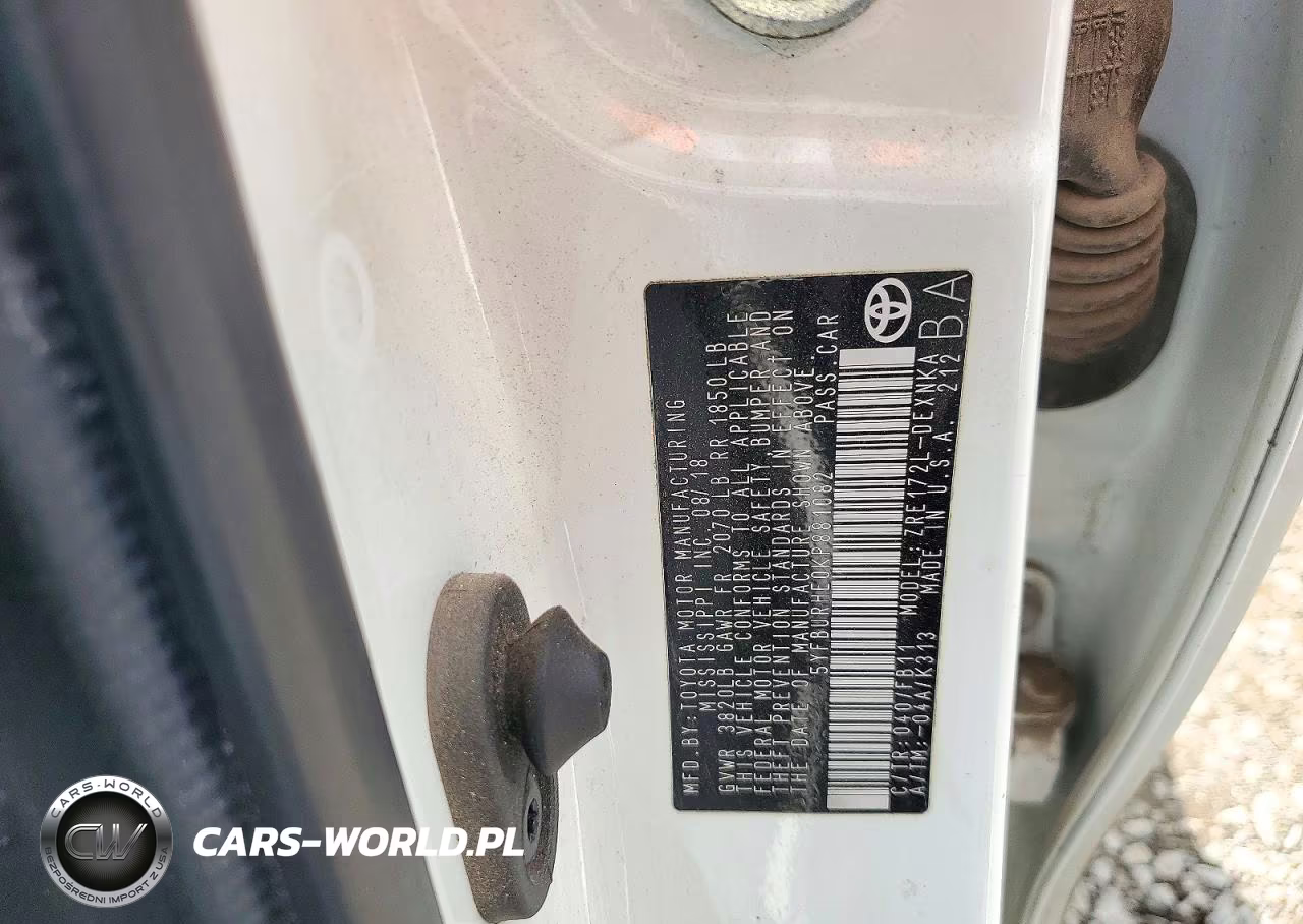 2019 Toyota Corolla Le VIN:5YFBURHE0KP881082 - 12
