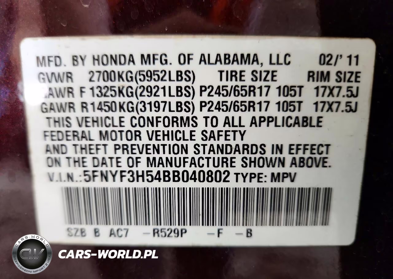 2011 Honda Pilot Exl VIN:5FNYF3H54BB040802 - 14