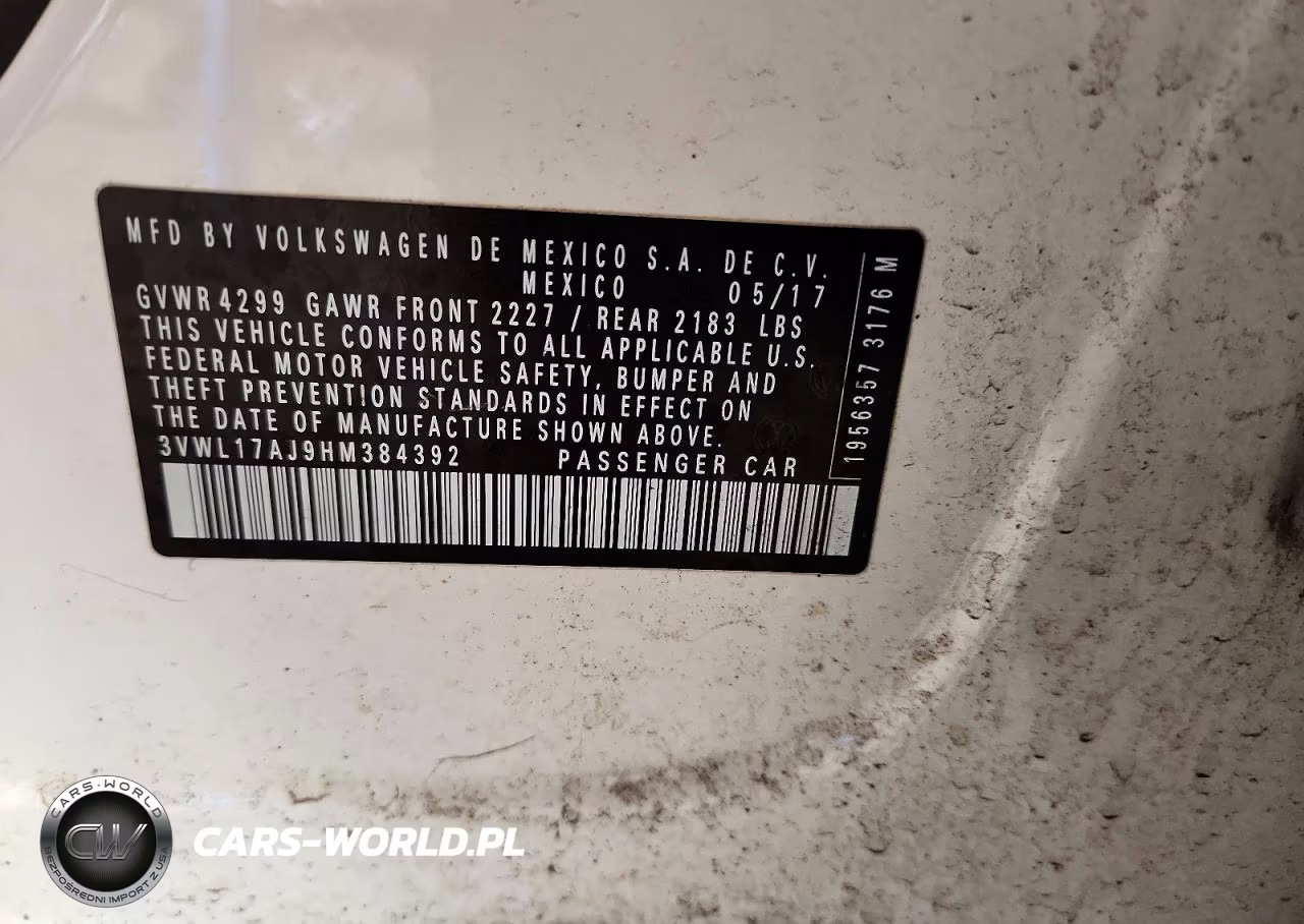 2017 Volkswagen Jetta Sel VIN:3VWL17AJ9HM384392 - 12
