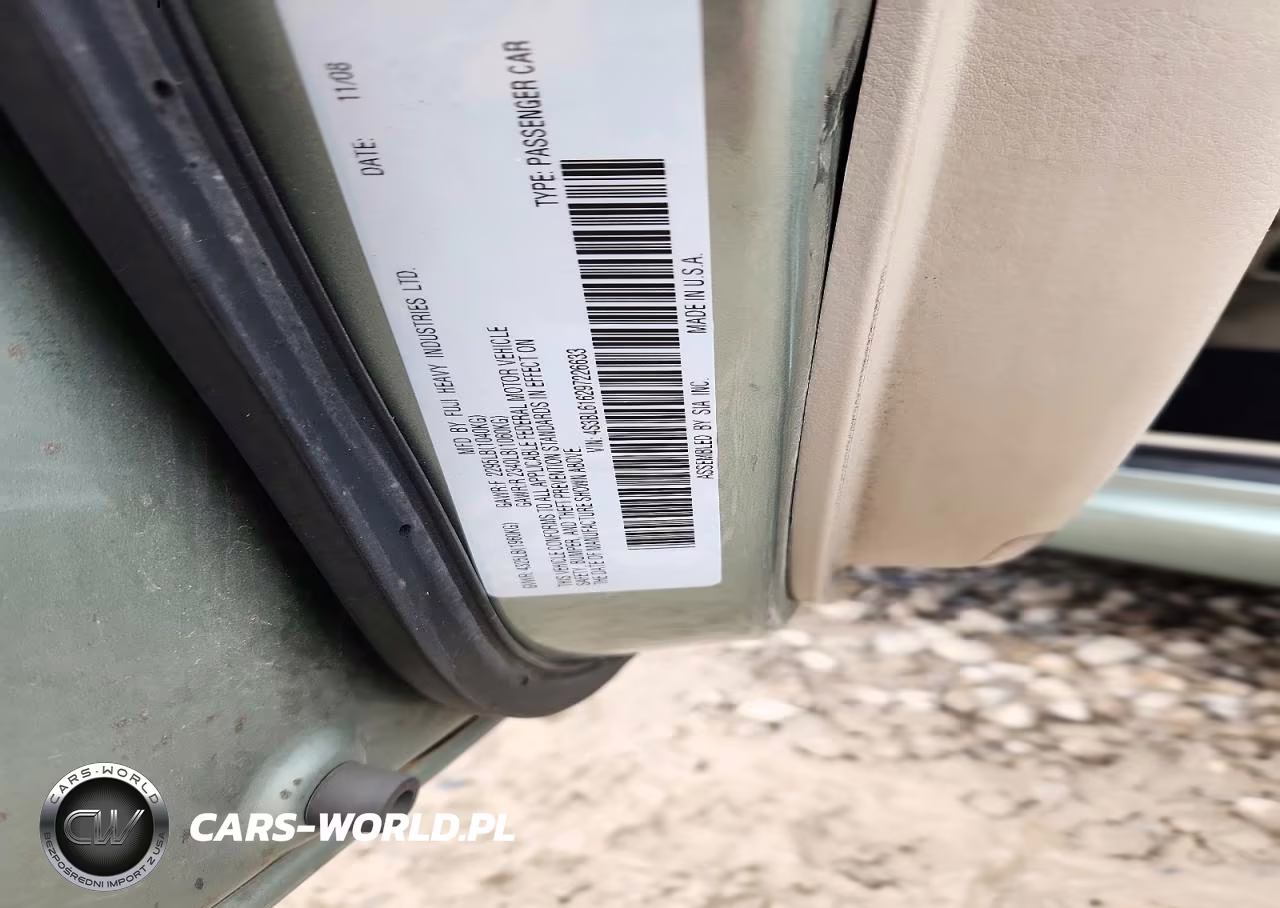 2009 Subaru Legacy 2.5I VIN:4S3BL616297226633 - 12