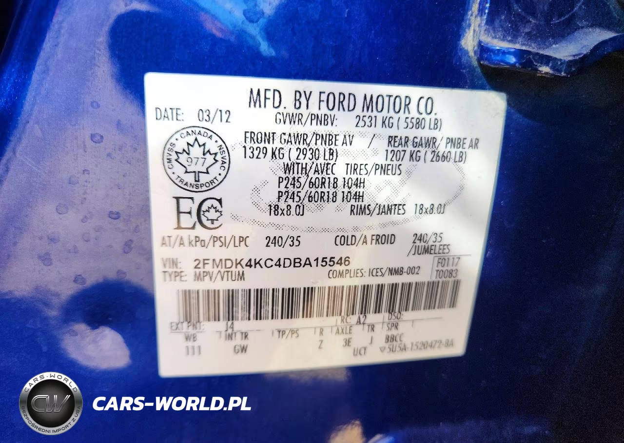 2013 Ford Edge Limited VIN:2FMDK4KC4DBA15546 - 14