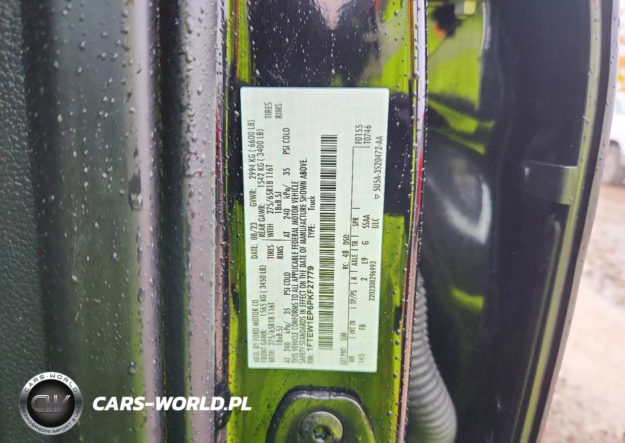 2023 Ford F150 Supercrew VIN:1FTEW1EP6PKF27779 - 12