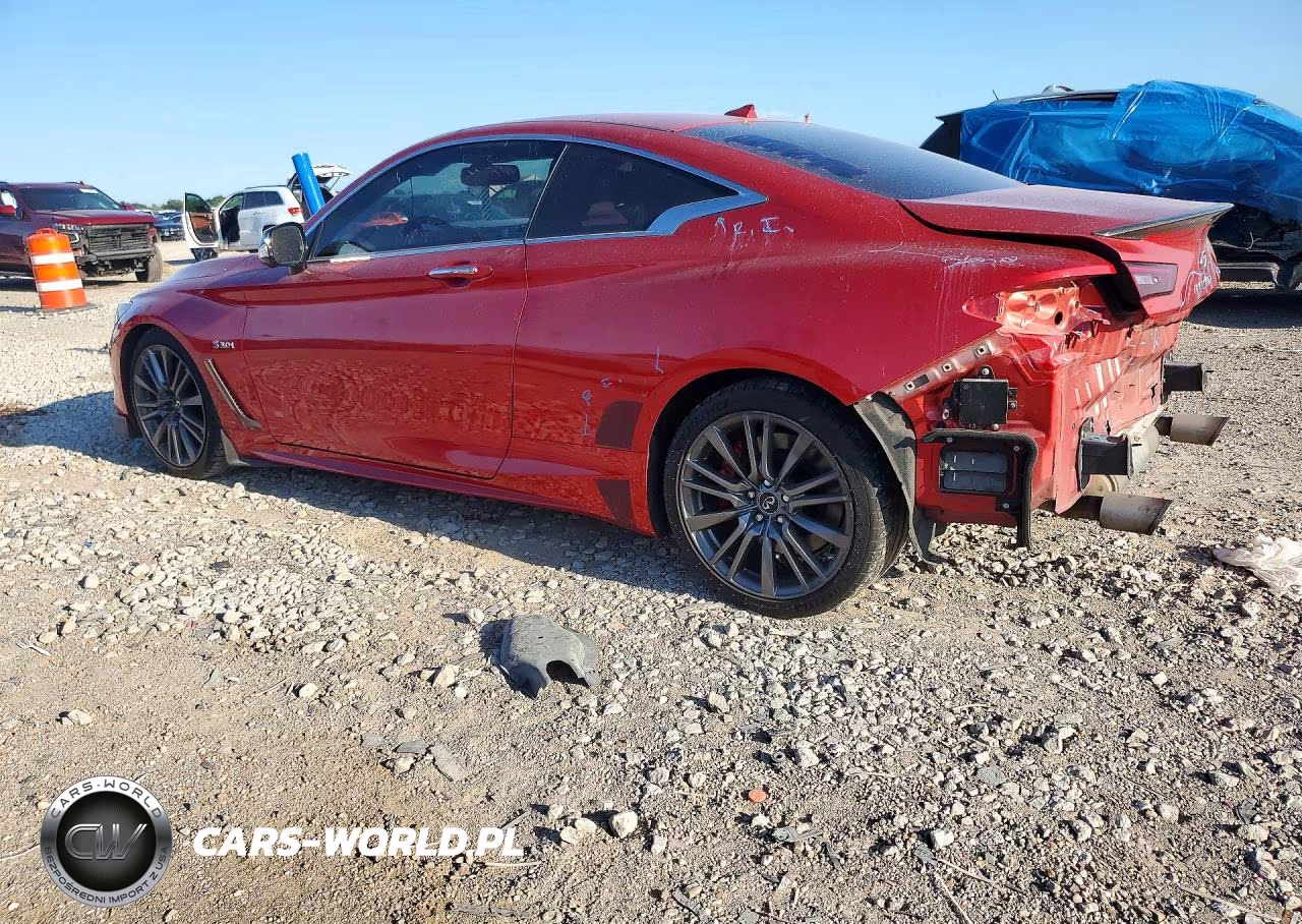2017 Infiniti Q60 Red Sport 400 VIN:JN1FV7EK7HM610693 - 2