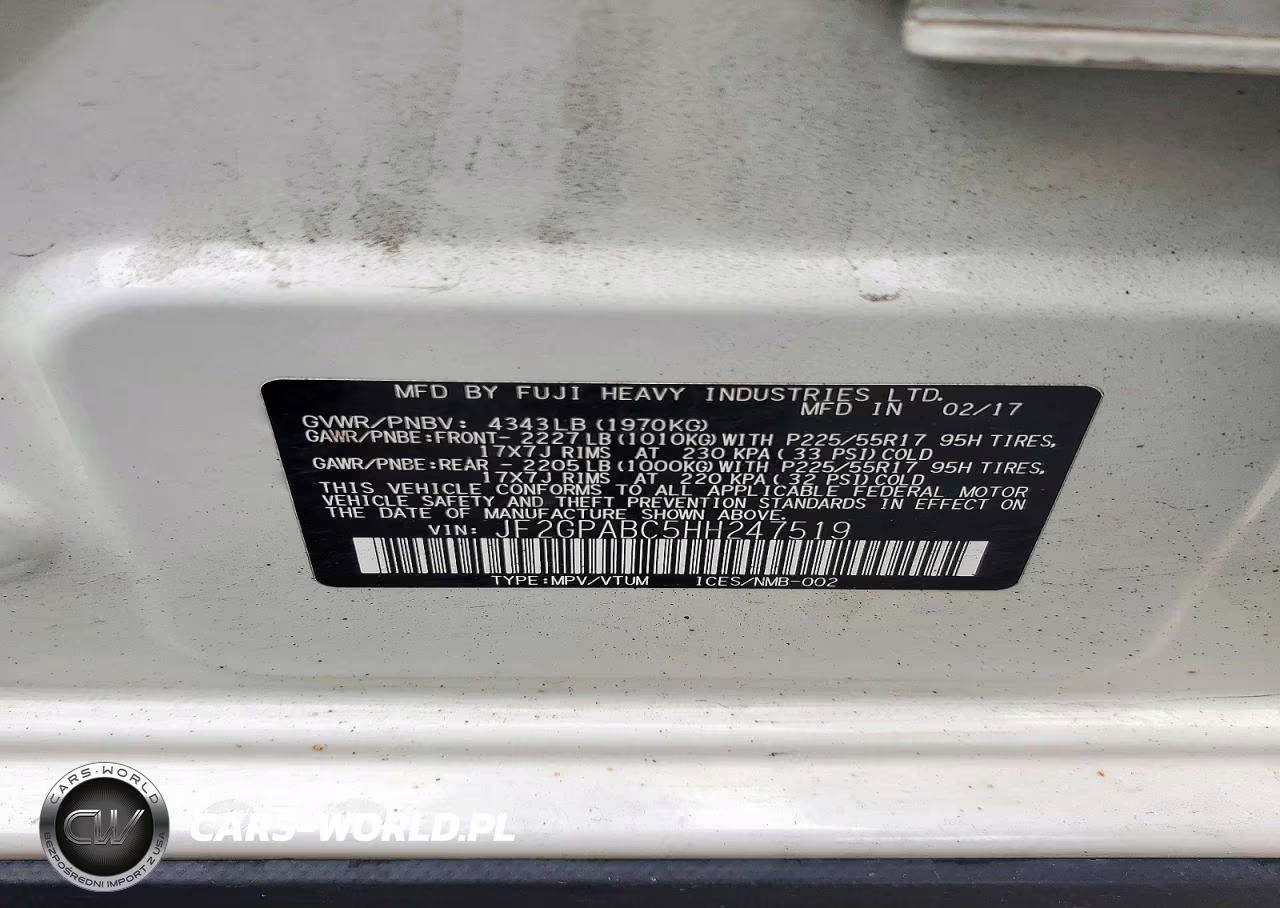 2017 Subaru Crosstrek Premium VIN:JF2GPABC5HH247519 - 13
