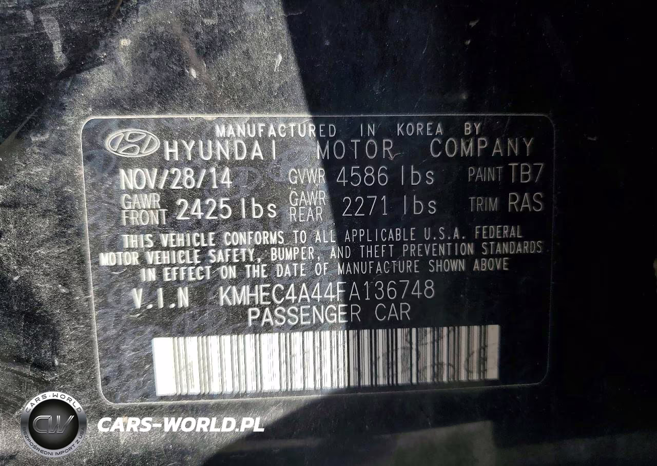 2015 Hyundai Sonata Hybrid Limited VIN:KMHEC4A44FA136748 - 12