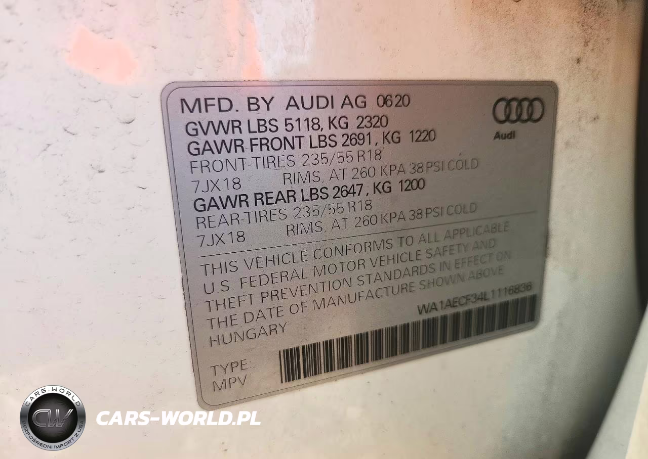 2020 Audi Q3 Premium VIN:WA1AECF34L1116836 - 13