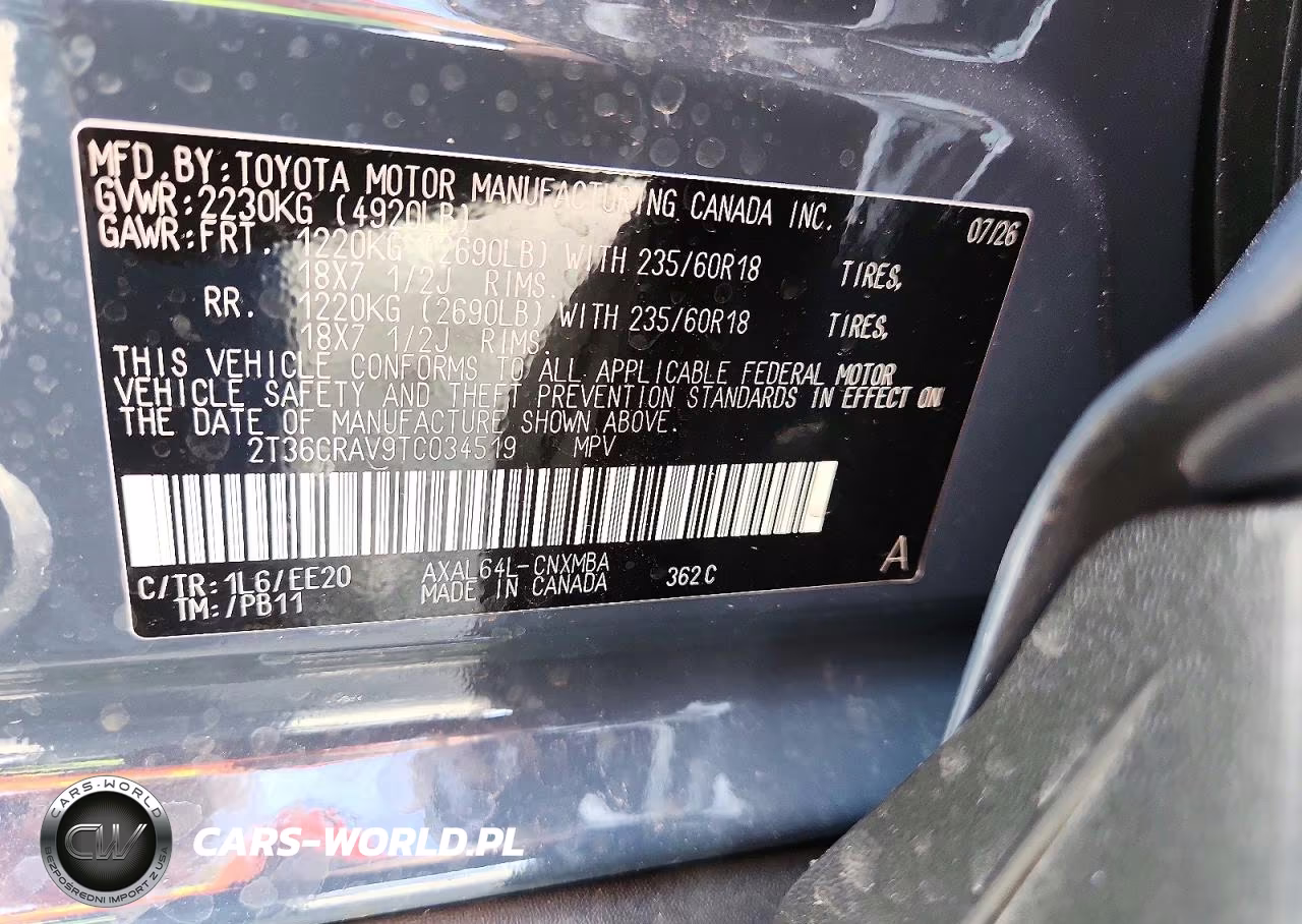 2026 Toyota Rav4 Xle Premium VIN:2T36CRAV9TC034519 - 13