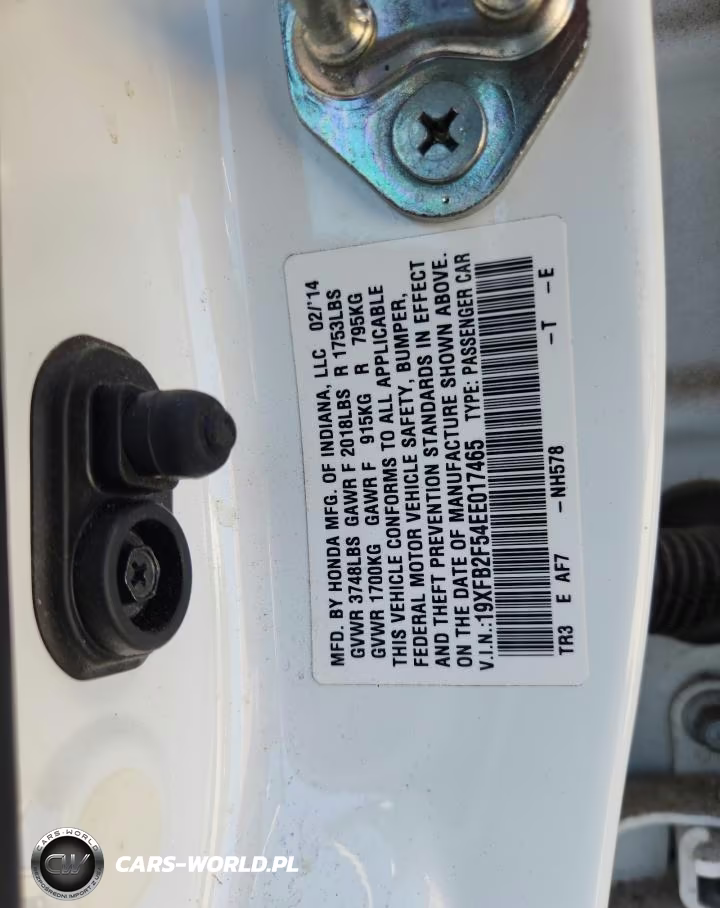2014 Honda Civic Lx VIN:19XFB2F54EE017465 - 12