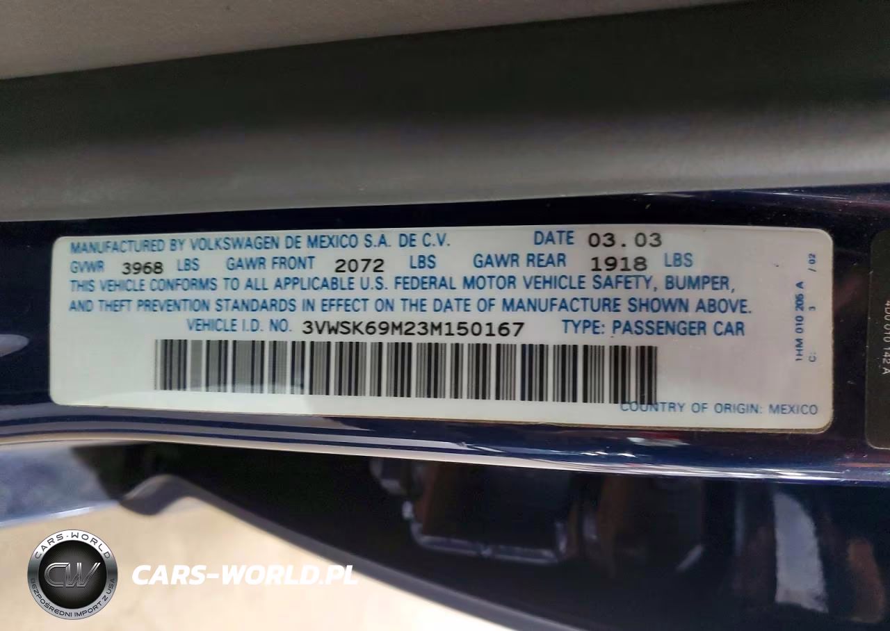 2003 Volkswagen Jetta Gls VIN:3VWSK69M23M150167 - 13