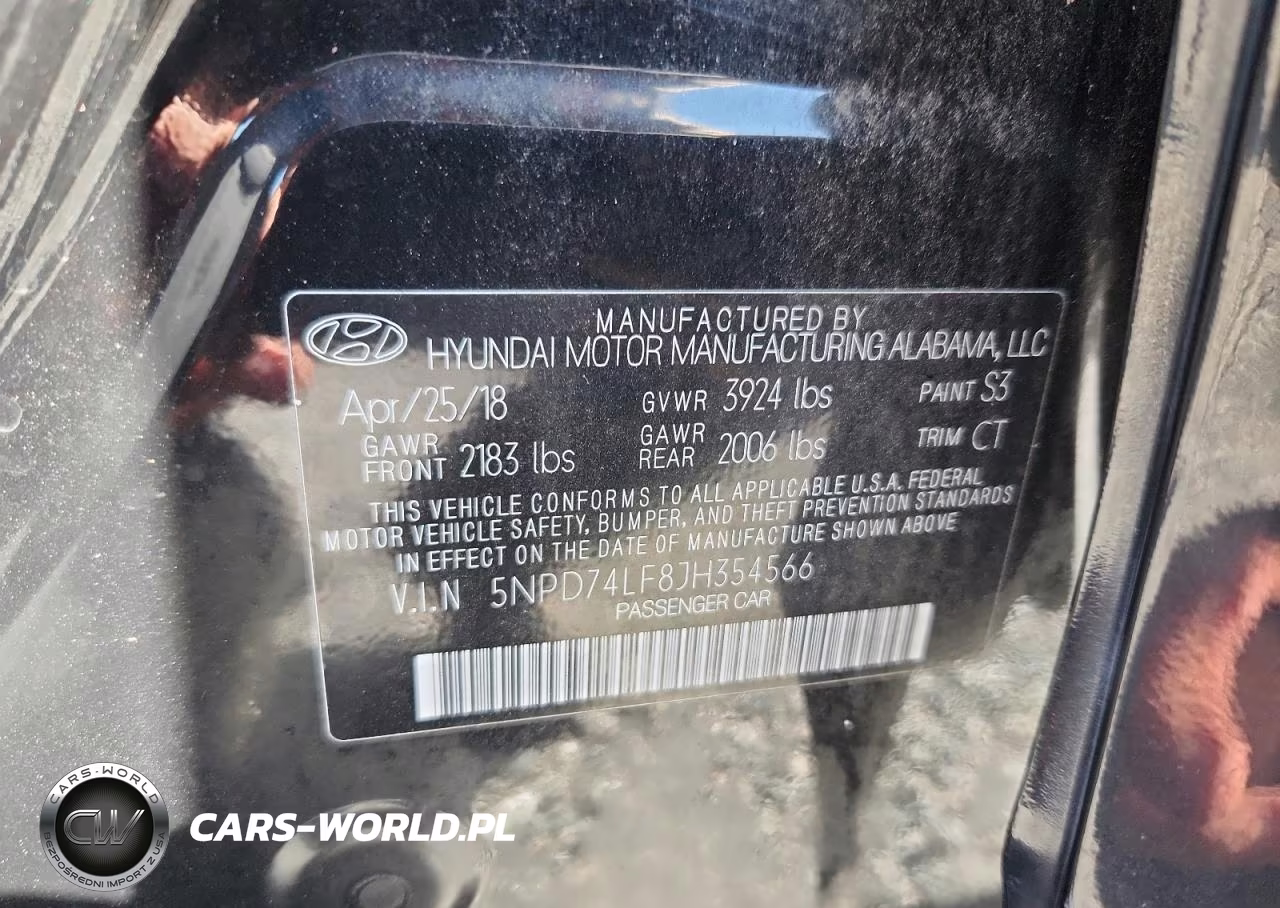 2018 Hyundai Elantra Se VIN:5NPD74LF8JH354566 - 12