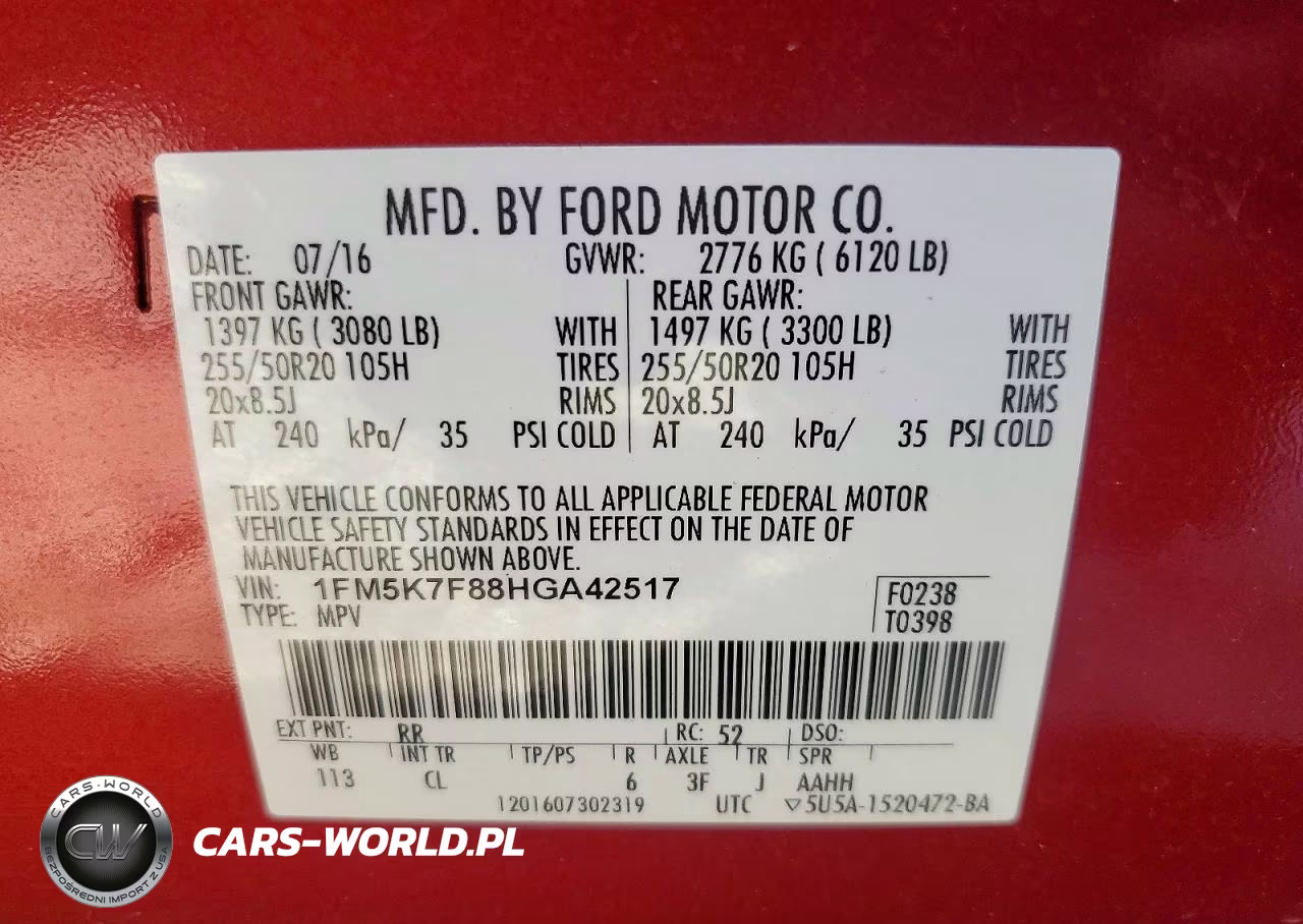 2017 Ford Explorer Limited VIN:1FM5K7F88HGA42517 - 13