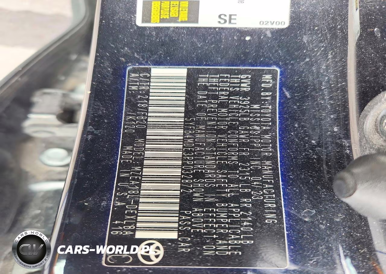 2023 Toyota Corolla Le VIN:5YFB4MDE3PP032872 - 12