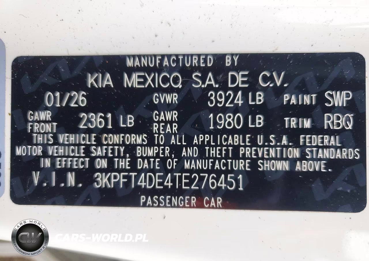 2026 Kia K4 Lxs VIN:3KPFT4DE4TE276451 - 13