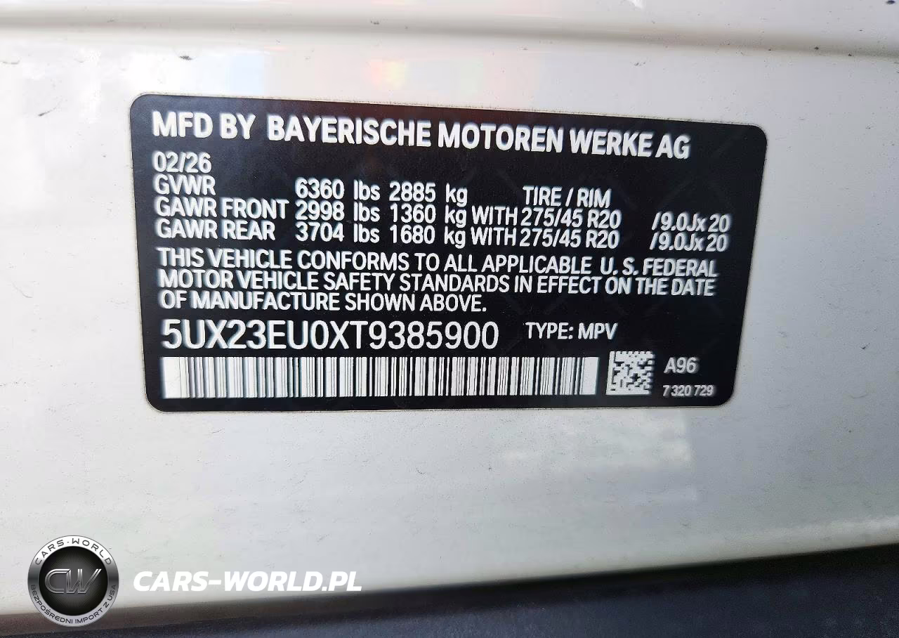 2026 BMW X5 xDrive40I VIN:5UX23EU0XT9385900 - 14