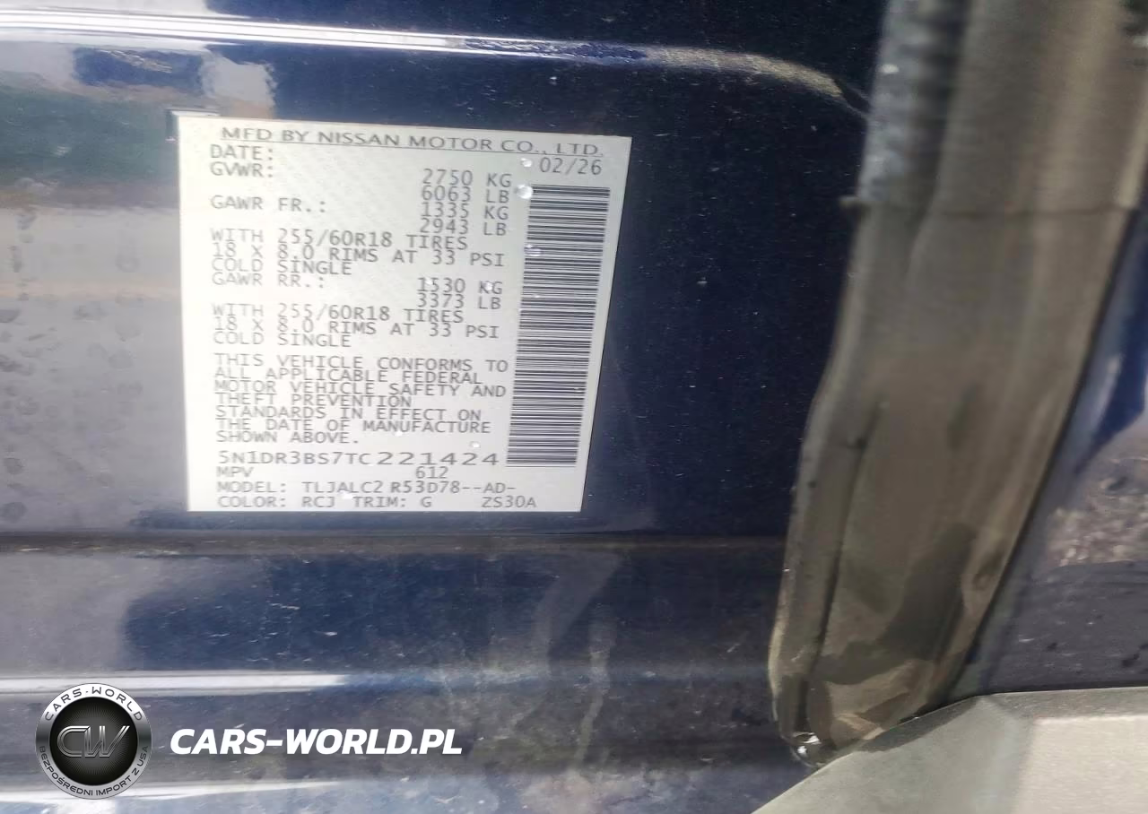 2026 Nissan Pathfinder Sv VIN:5N1DR3BS7TC221424 - 13