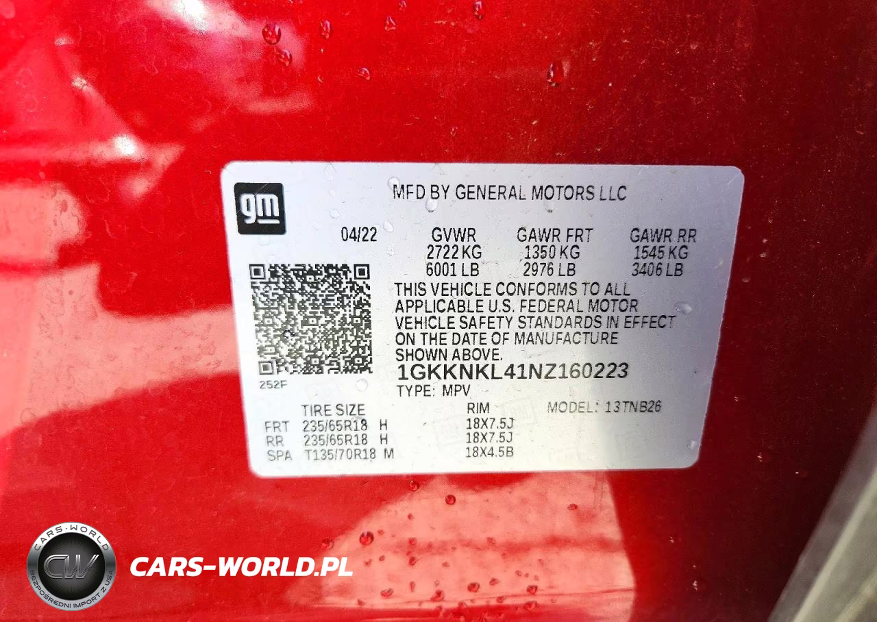 2022 GMC Acadia Sle VIN:1GKKNKL41NZ160223 - 13