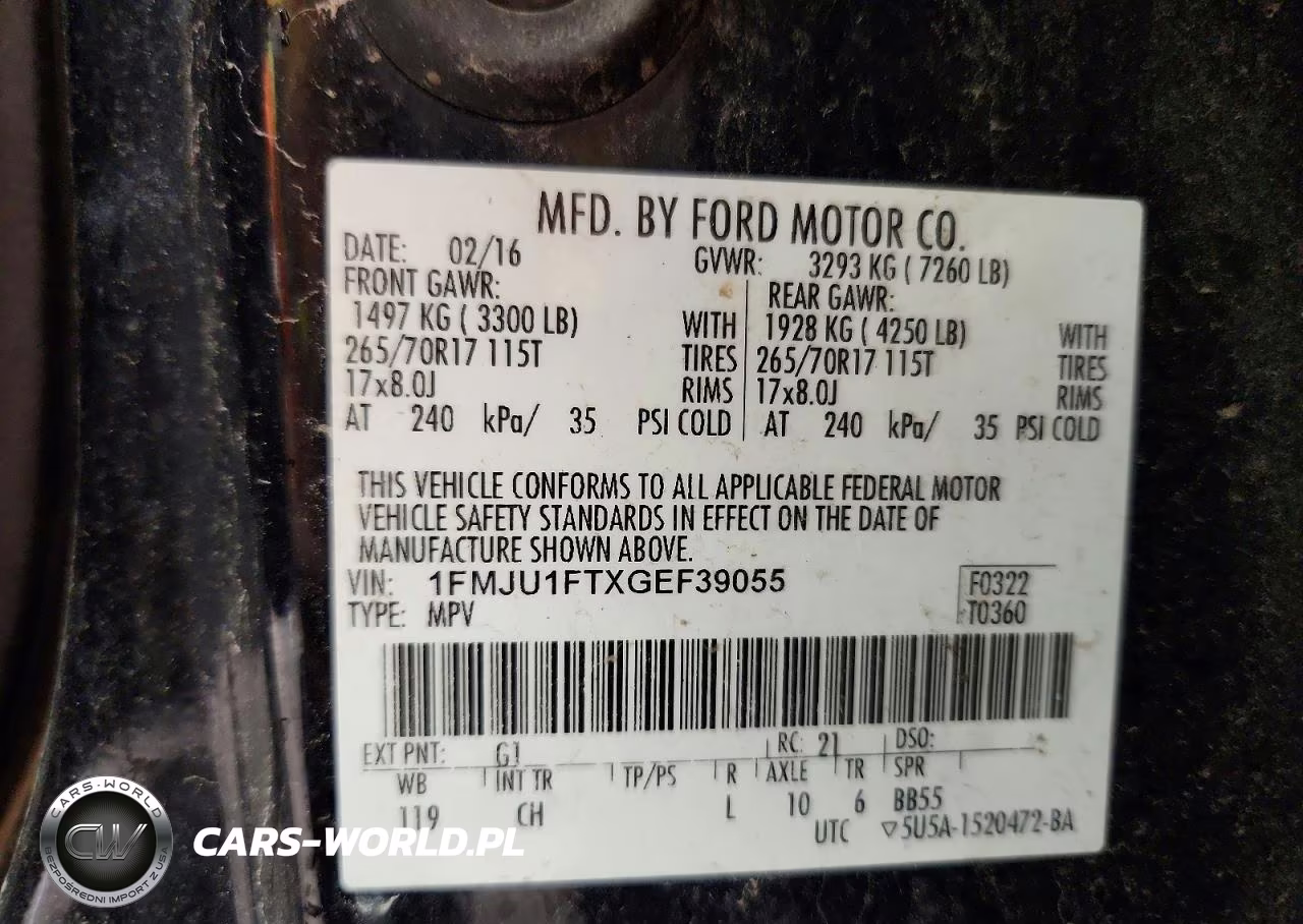 2016 Ford Expedition Xl VIN:1FMJU1FTXGEF39055 - 13