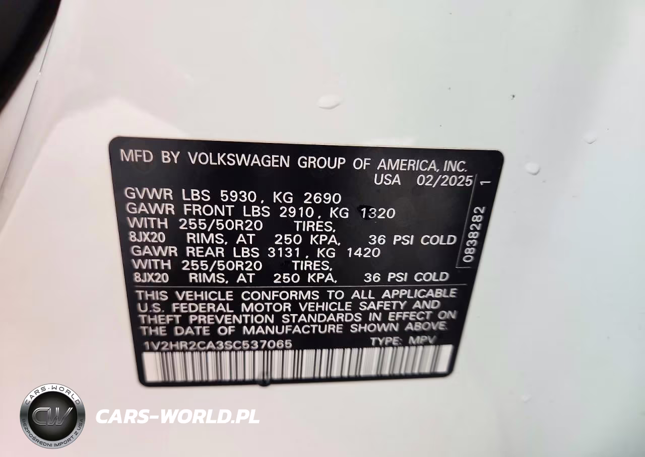 2025 Volkswagen Atlas Se VIN:1V2HR2CA3SC537065 - 13