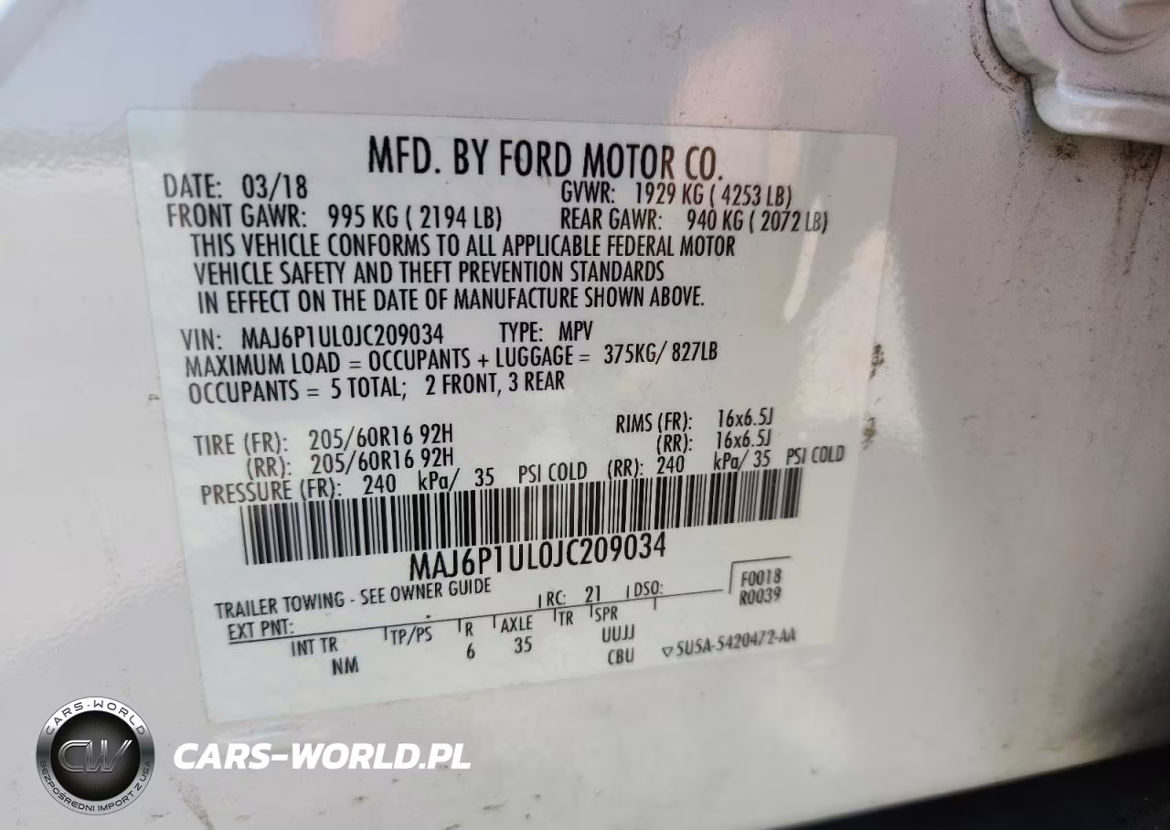 2018 Ford Ecosport Se VIN:MAJ6P1UL0JC209034 - 14