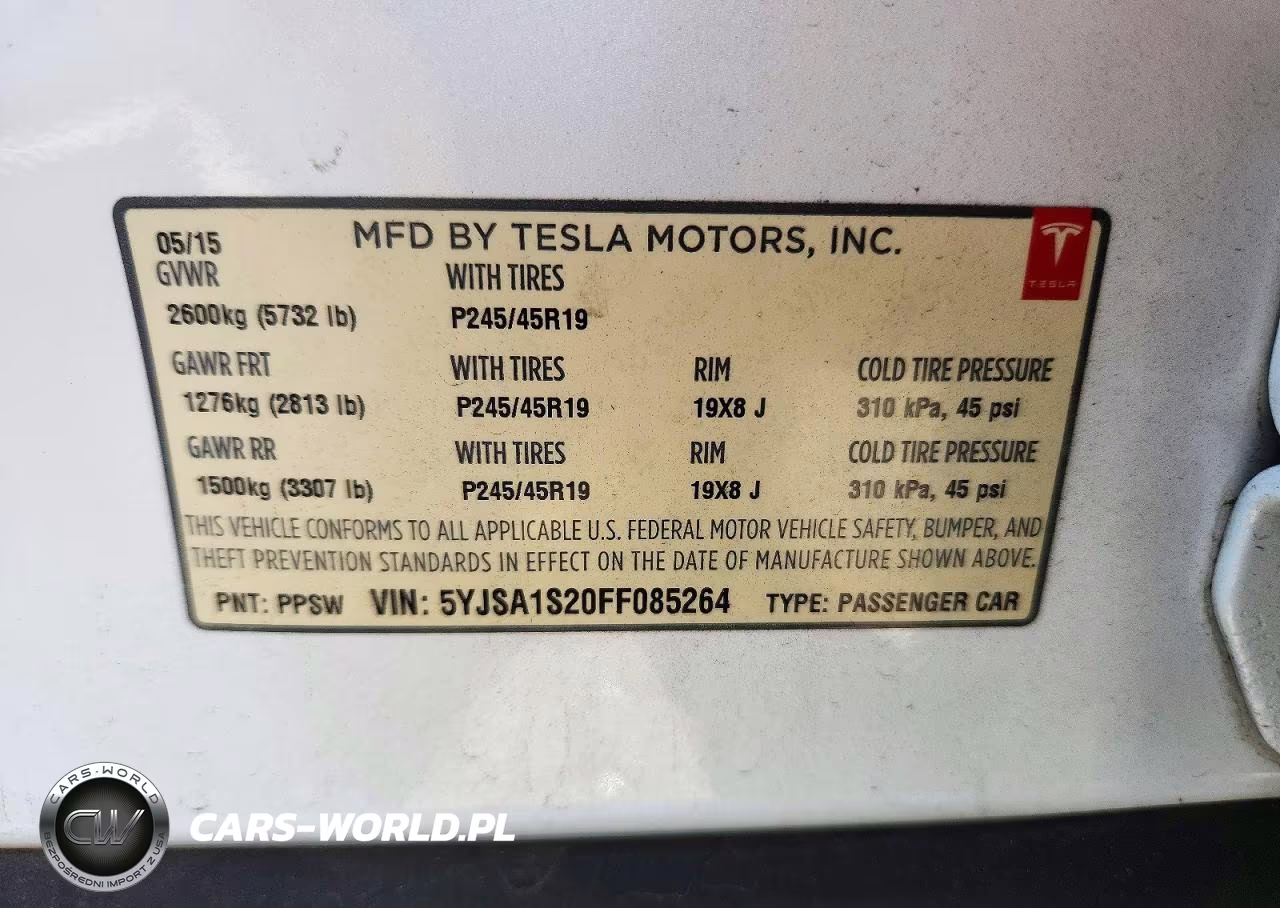 2015 Tesla Model S 70D VIN:5YJSA1S20FF085264 - 12