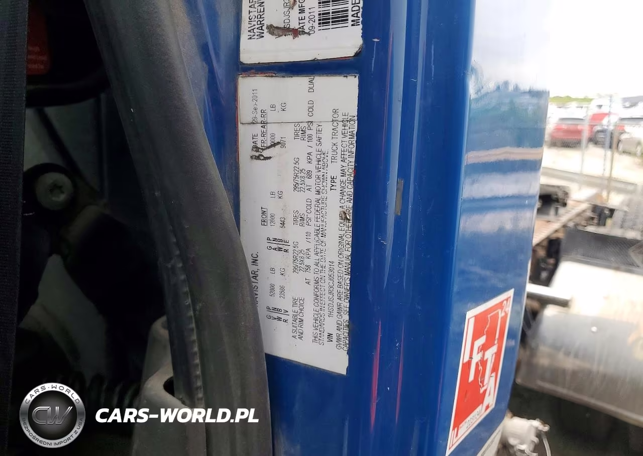 2012 International Prostar Semi Truck VIN:1HSDJSJR3CJ053014 - 12
