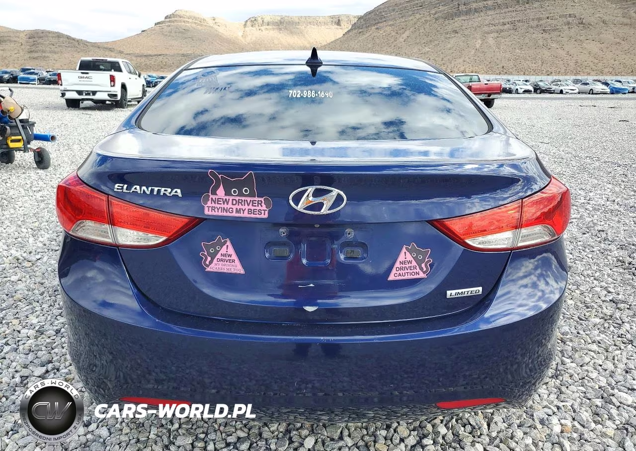 2013 Hyundai Elantra Limited VIN:5NPDH4AE5DH184906 - 6