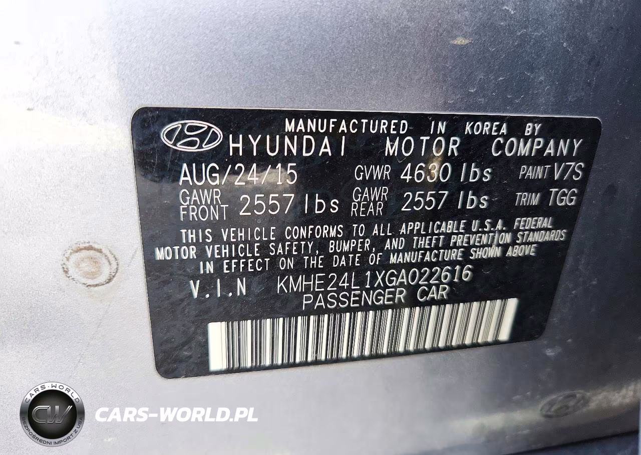 2016 Hyundai Sonata Hybrid Se VIN:KMHE24L1XGA022616 - 12