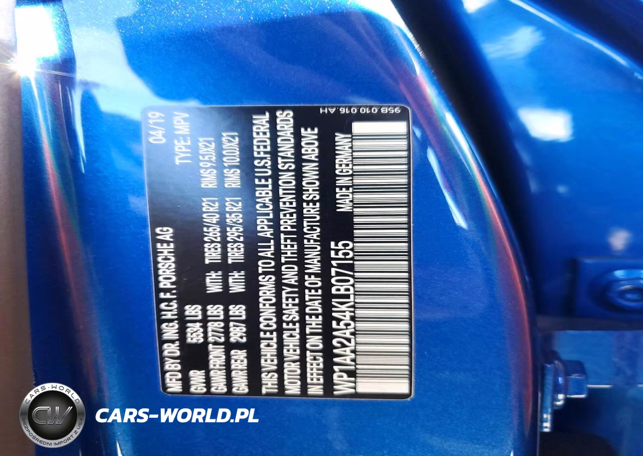 2019 Porsche Macan VIN:WP1AA2A54KLB07155 - 13