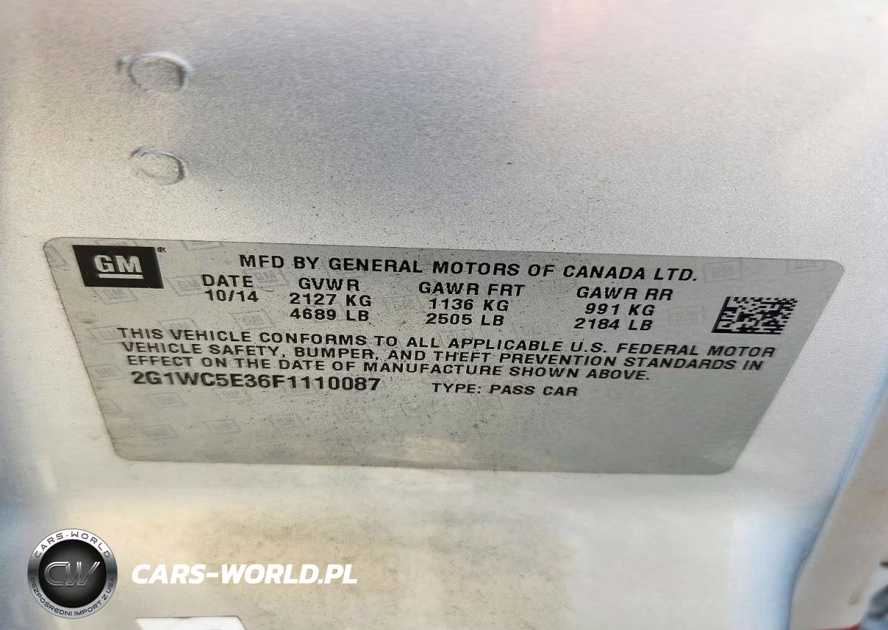 2015 Chevrolet Impala Limited Ltz VIN:2G1WC5E36F1110087 - 12