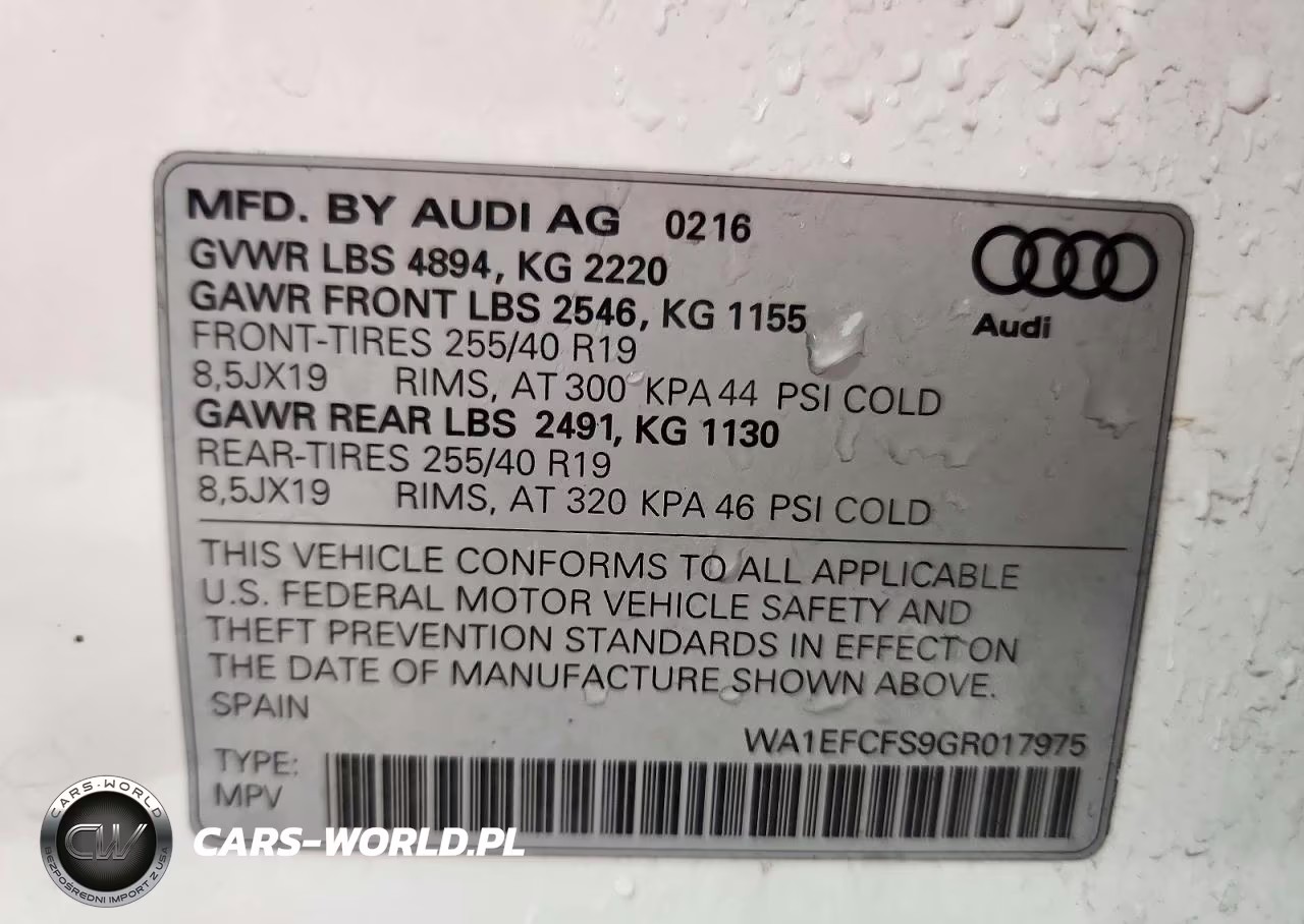 2016 Audi Q3 Premium Plus VIN:WA1EFCFS9GR017975 - 13
