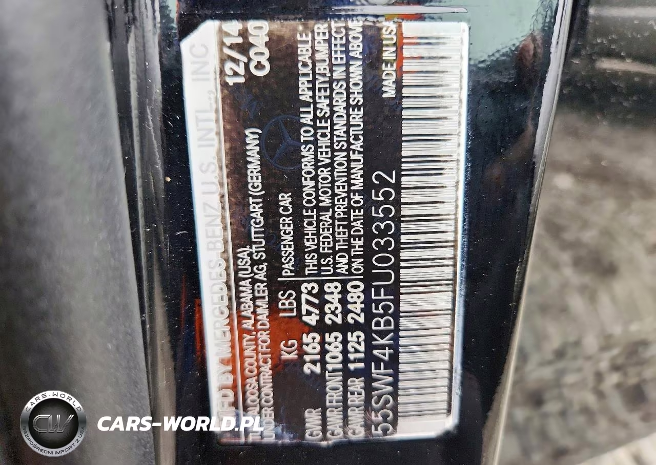 2015 Mercedes-Benz C 300 4Matic VIN:55SWF4KB5FU033552 - 12
