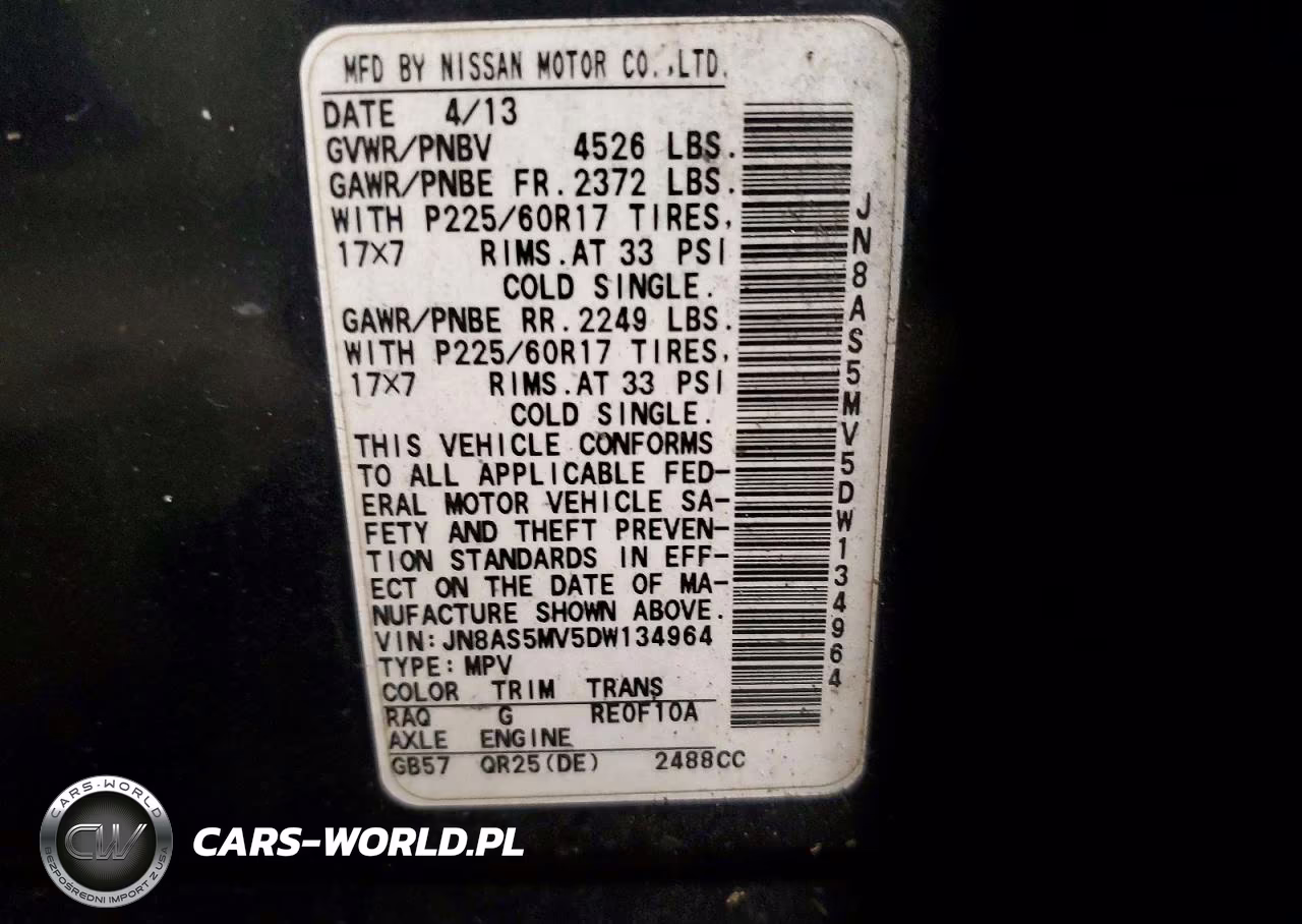 2013 Nissan Rogue S VIN:JN8AS5MV5DW134964 - 14