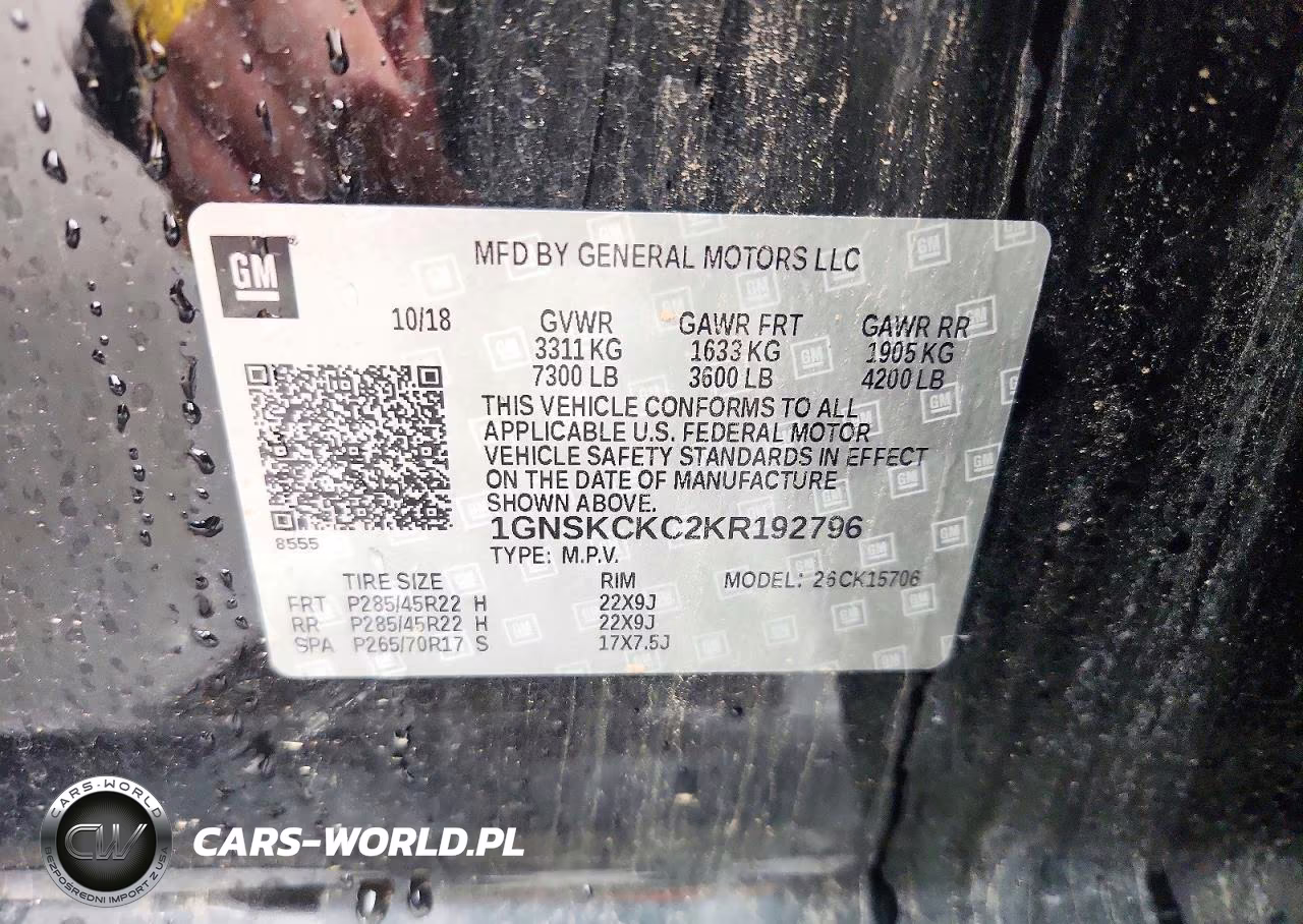 2019 Chevrolet Tahoe K1500 Premier VIN:1GNSKCKC2KR192796 - 14